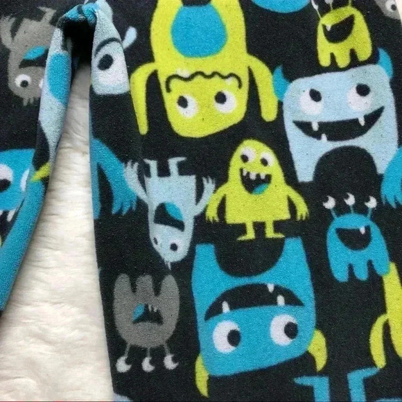 Carter’s Monster Pajama Pants Fleece Blue/Yellow/Grey Size  3T - Picture 16 of 16
